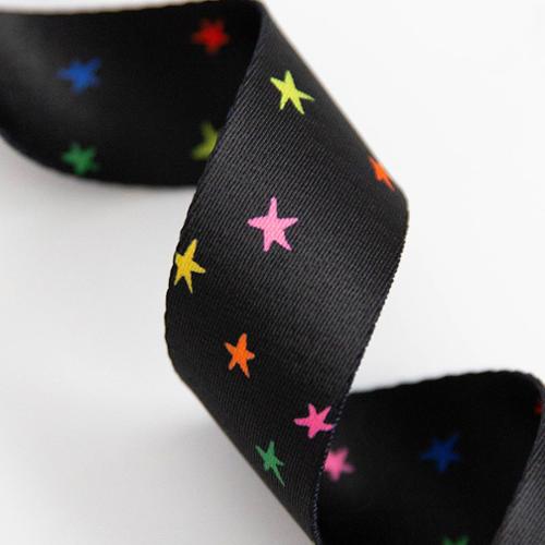 SSCWEB31 Webbing Starry Vivid Black 1.5in Stitch Supply Co Trim