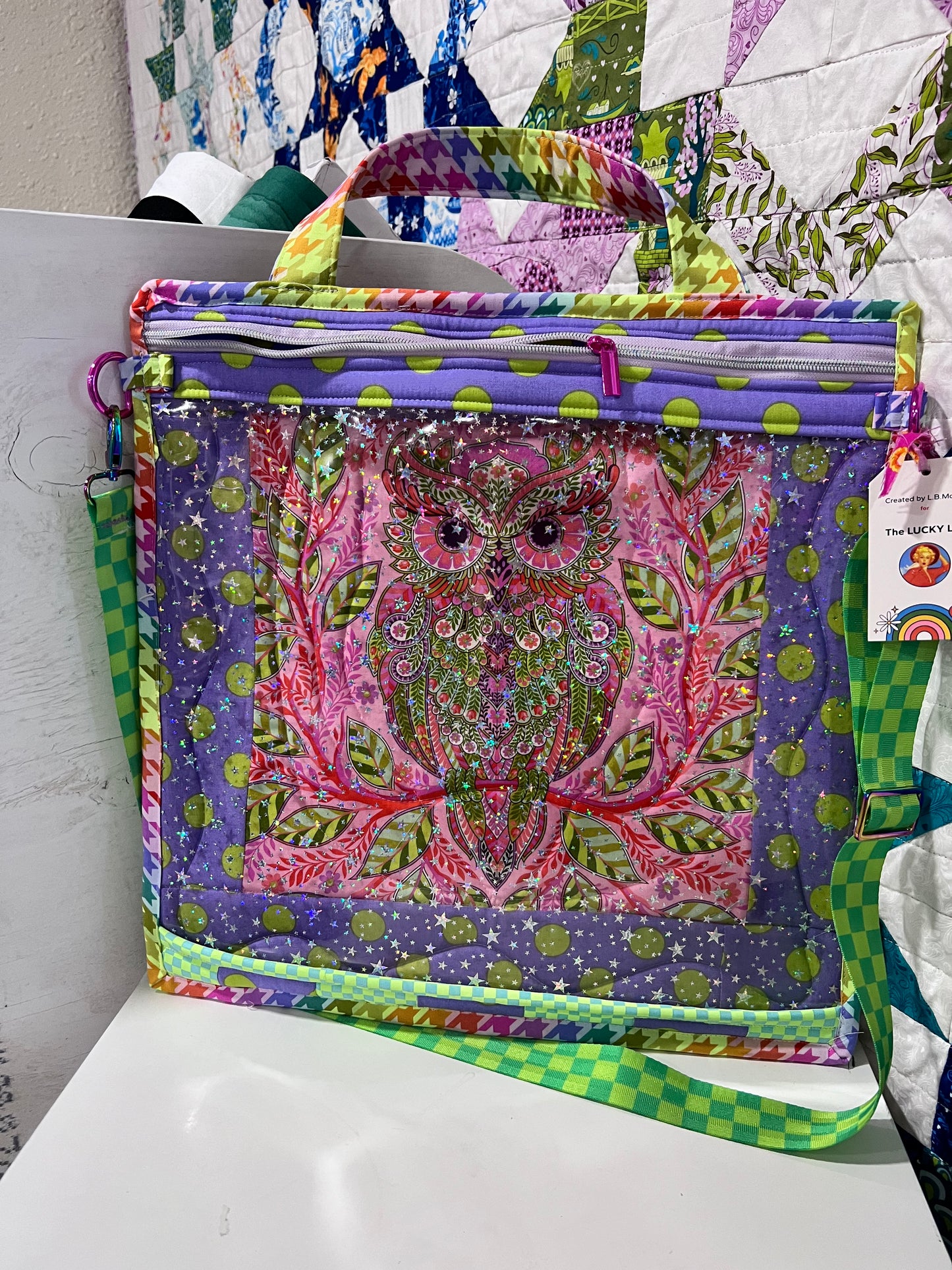 Made to Order Project Bag Tula Pink Owl