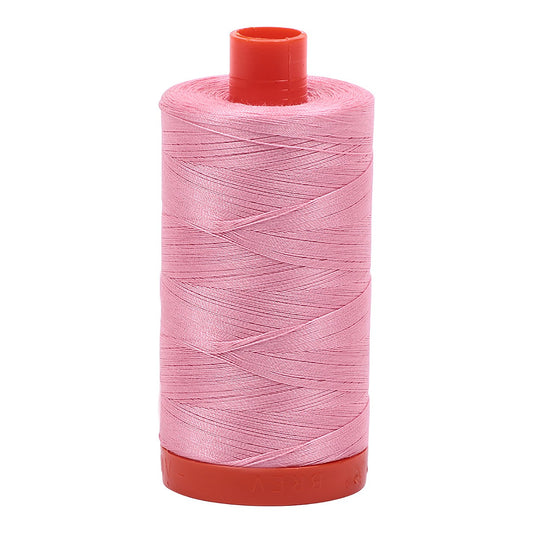 Aurifil Mako Cotton Thread Solid 50wt 1422yds Bright Pink