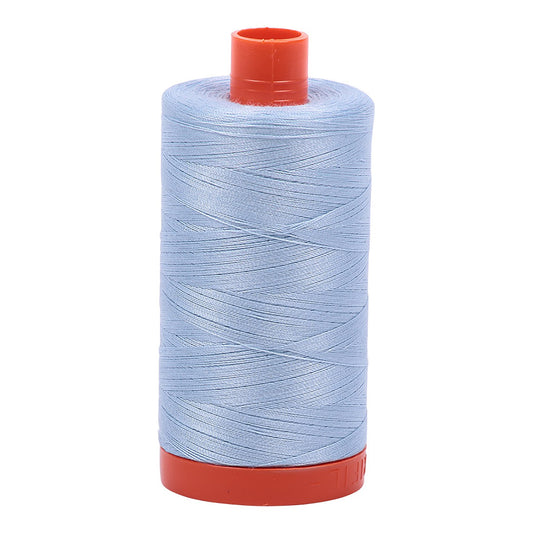Aurifil Mako Cotton Thread Solid 50wt 1422yds Light Robins Egg