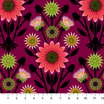 AMT122-99L Iconic Lifespan Eggplant by Anna Maria Textiles Sold by the Half Yard