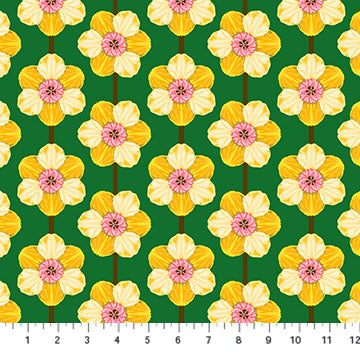 AMT126-54L Iconic Verdant Daffodil by Anna Maria sold by the Half Yard