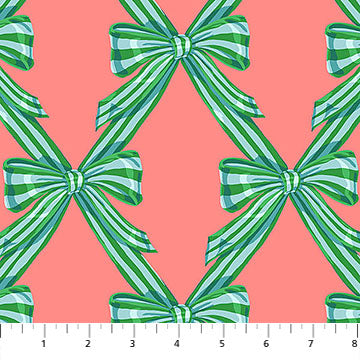 AMT164-56V Wrapped Bows in BEACHY Cozy Christmas by Anna Maria Textiles Sold by the Half Yard