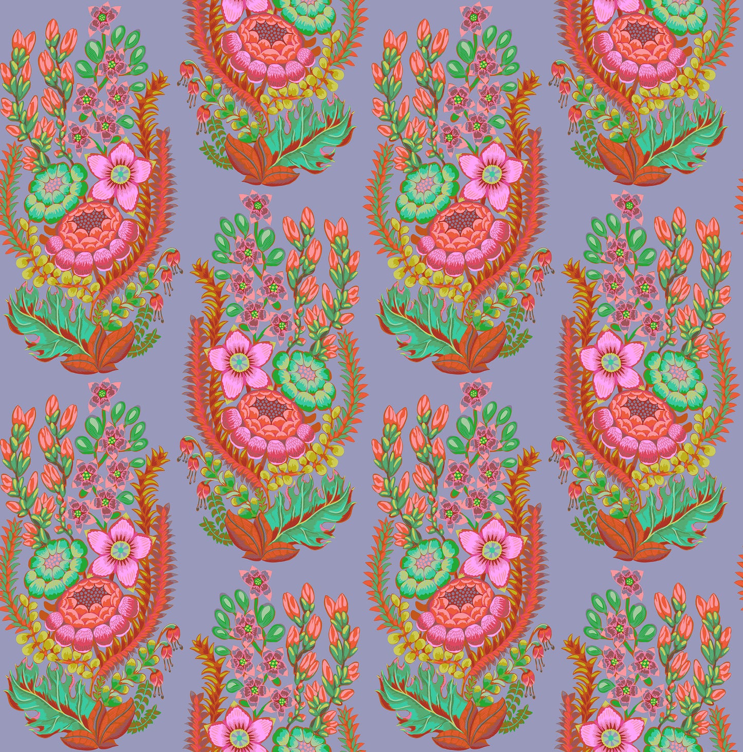 AMT170-45V Rhapsody Outstretched Periwinkle by Anna Maria Textiles Sold by the Half Yard