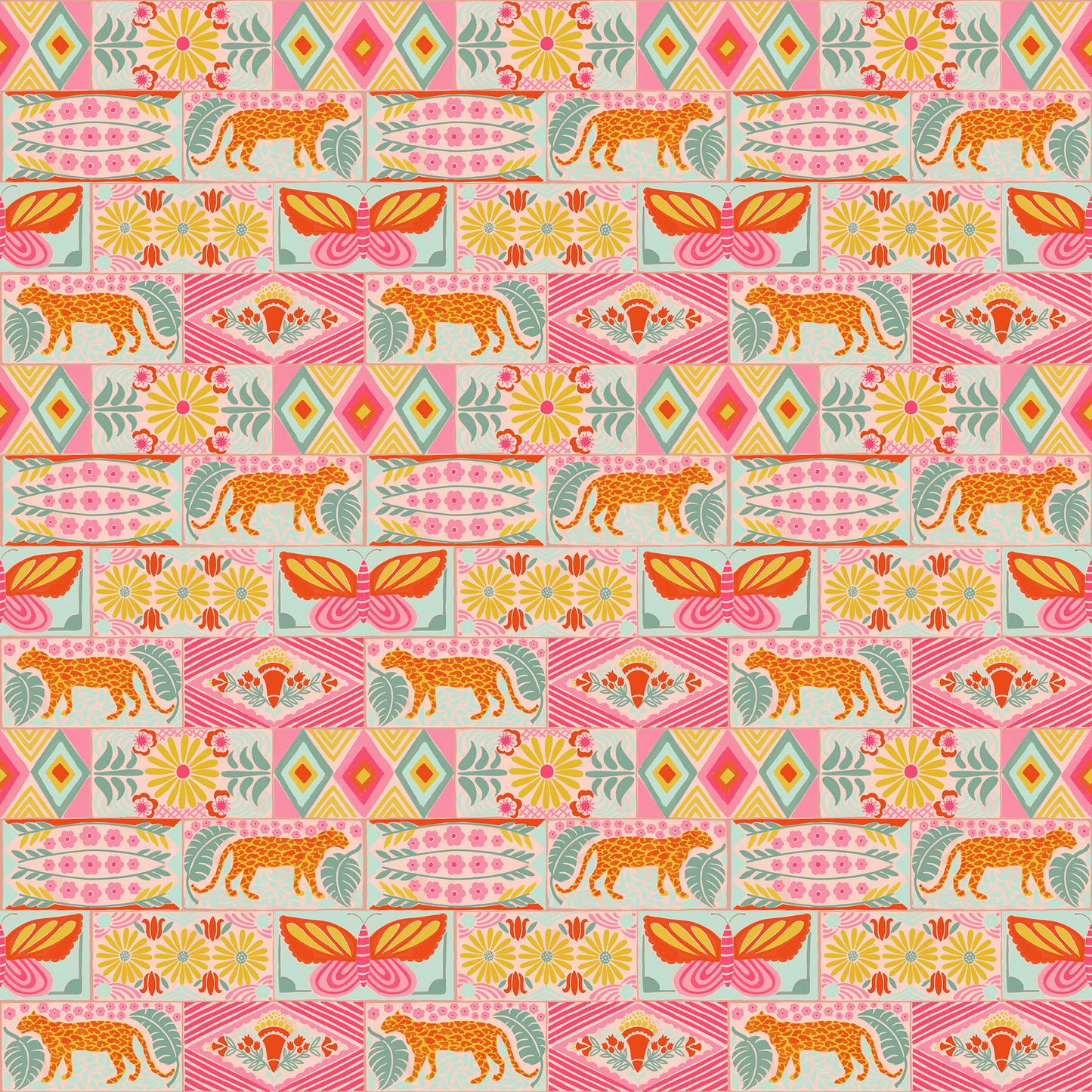 AMT174-52C Rhapsody Bricklayer Sunny by Anna Maria Textiles Sold by the Half Yard