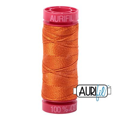AURIFIL 12 WT 55 YD HAND EMBROIDERY THREAD (MULTIPLE COLORS)