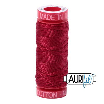 AURIFIL 12 WT 55 YD HAND EMBROIDERY THREAD (MULTIPLE COLORS)
