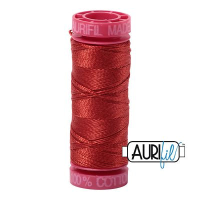 AURIFIL 12 WT 55 YD HAND EMBROIDERY THREAD (MULTIPLE COLORS)