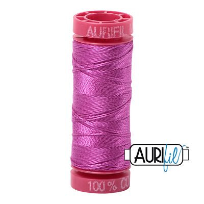 AURIFIL 12 WT 55 YD HAND EMBROIDERY THREAD (MULTIPLE COLORS)
