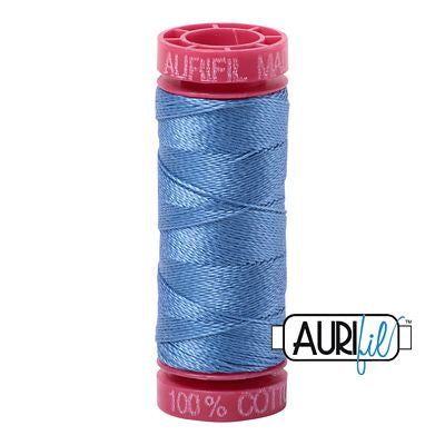 AURIFIL 12 WT 55 YD HAND EMBROIDERY THREAD (MULTIPLE COLORS)