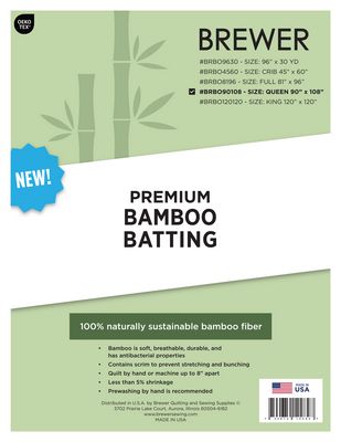 PREMIUM BAMBOO BATTING QUEEN SIZE 90" X 108"