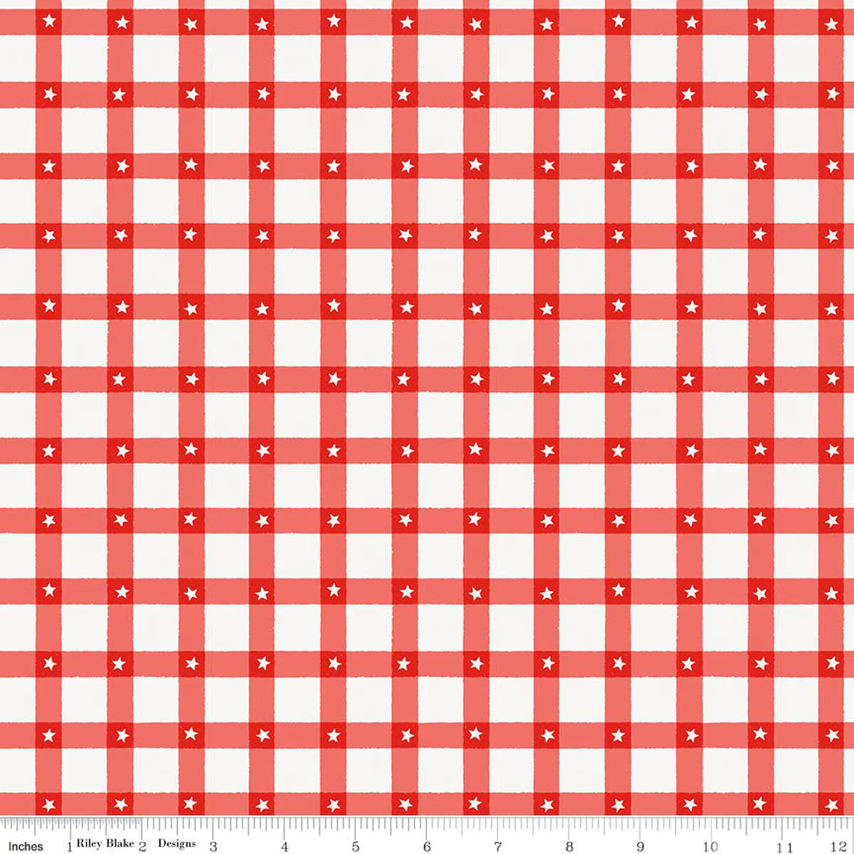 Firecracker Plaid Red by My Mind's Eye for Riley Blake Sold by the Half Yard