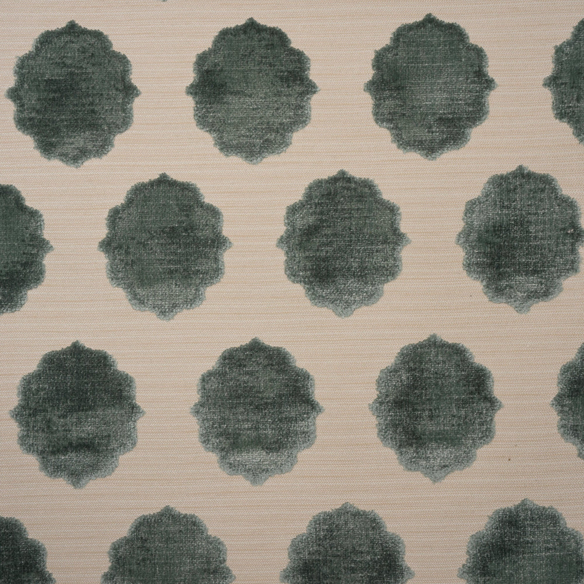 CLAIRE - MEDALLION  CUT VELVET UPHOLSTERY FABRIC BY THE YARD