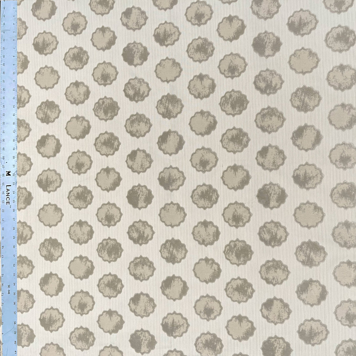 CLAIRE - MEDALLION  CUT VELVET UPHOLSTERY FABRIC BY THE YARD