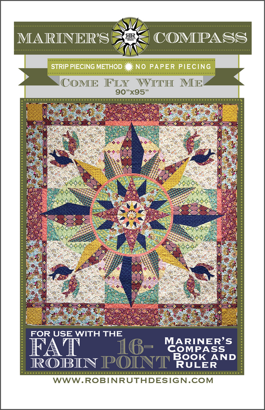 RR243 Come Fly With Me Fat Robin Quilt Pattern