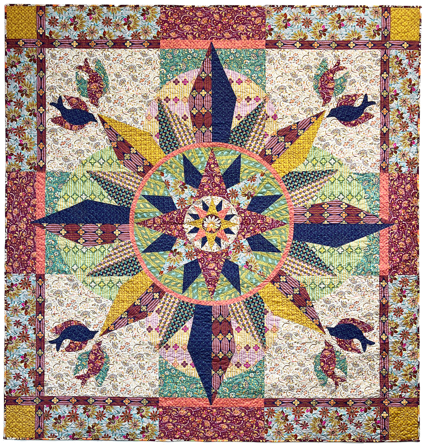 RR243 Come Fly With Me Fat Robin Quilt Pattern