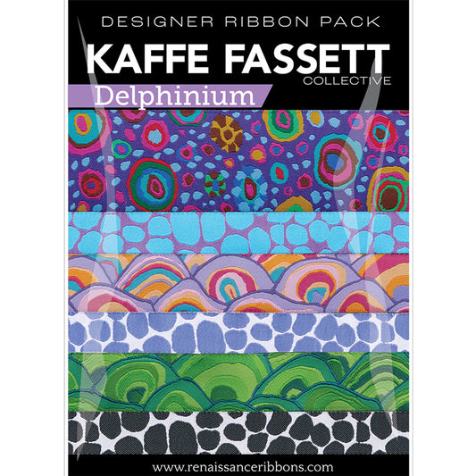 Delphinium Designer Pack Kaffe Fassett DESIGNER Ribbon PACK Renaissance Ribbons