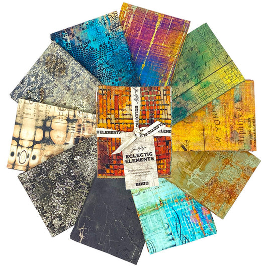 ABANDONED - 10 PC Fat Quarter Bundle || Abandoned Tim Holtz Eclectic Elements