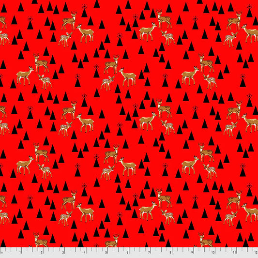 Roadtrip HollyBerry Red Flannel Holiday Homies by Tula Pink Fabric