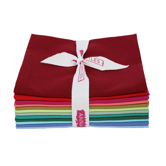 FQ4HAPPY12-10 Anna Maria Textiles for Northcott HAPPY FQ Bundle of 12