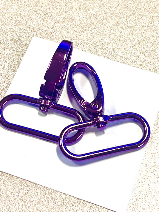 Swivel Hook 38mm (1.5 in) Bag Hardware - Purple
