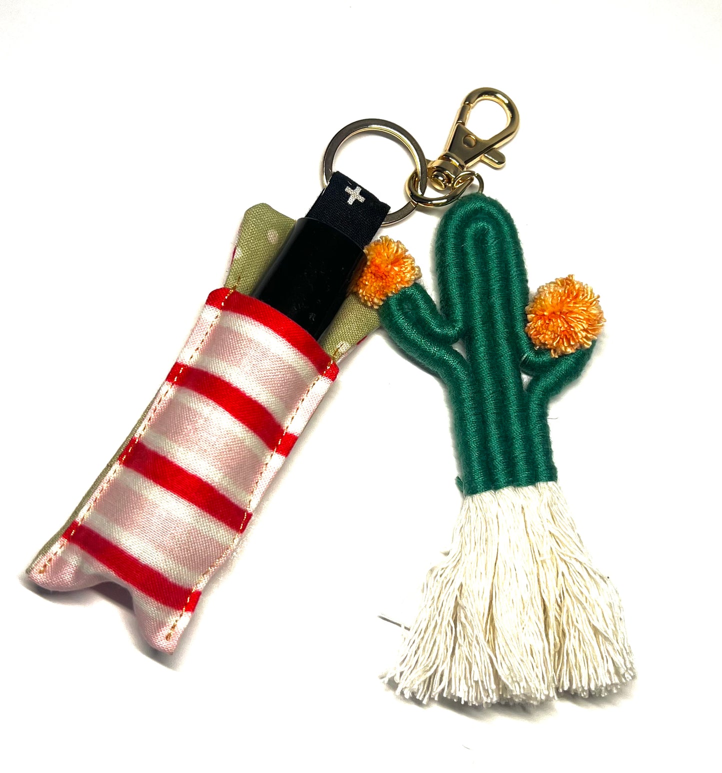 Cactus Keychain Oil / Chapstick Holder