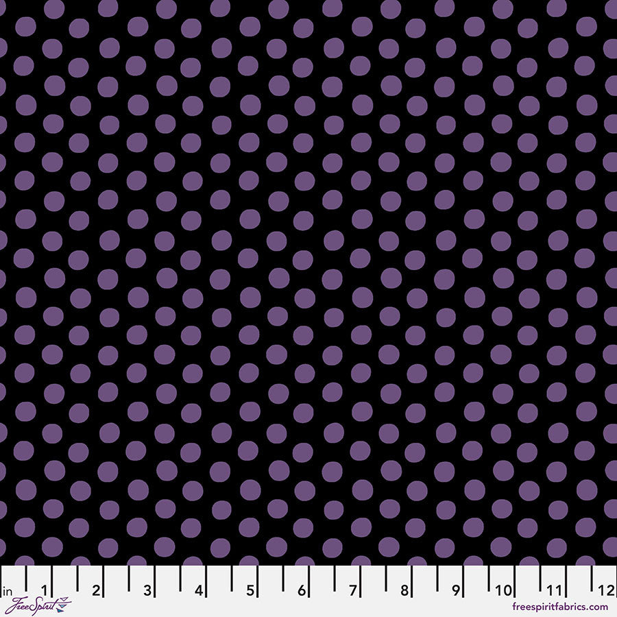 Spot BLACK Purple Kaffe Fassett Collective Sold by the Half Yard
