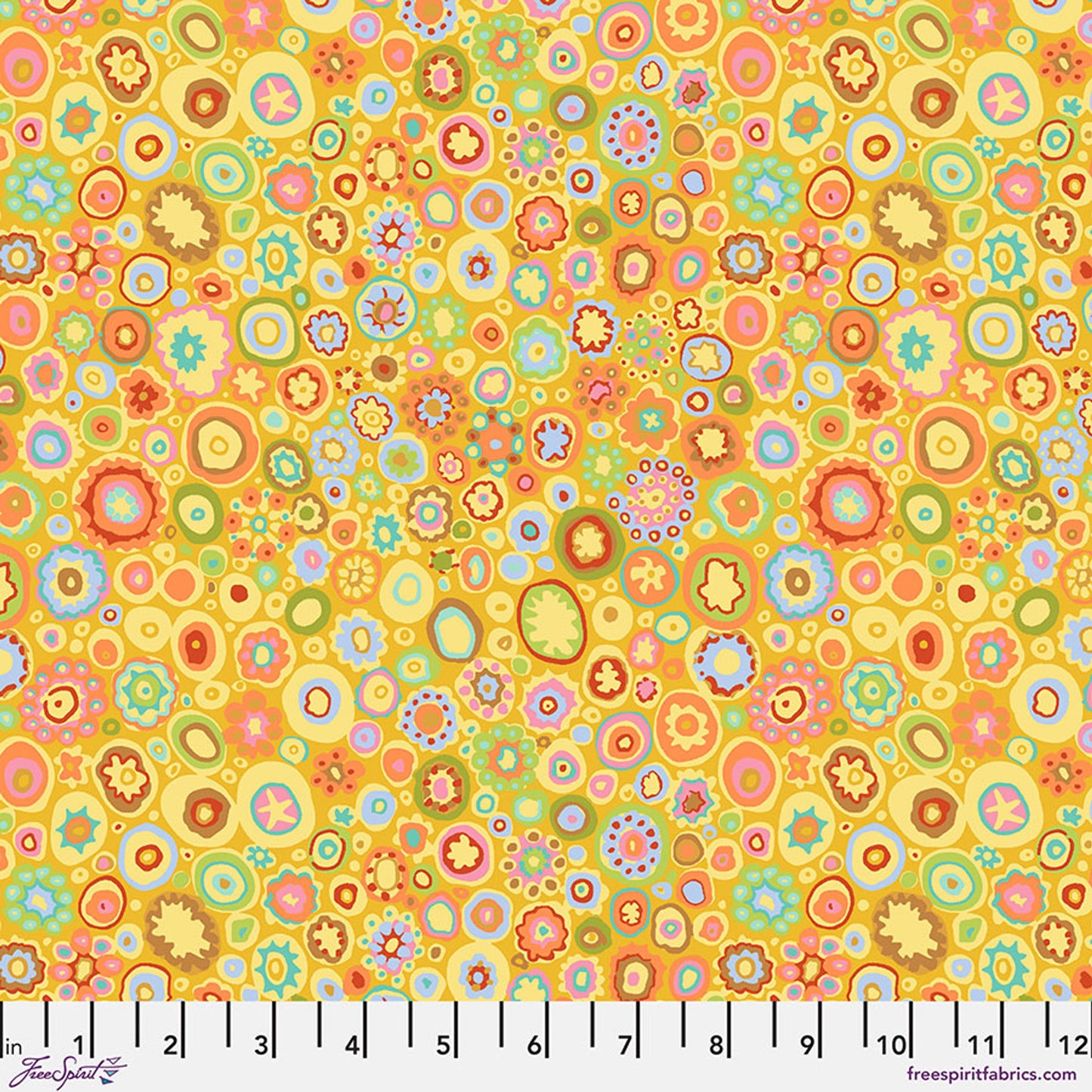 Paperweight YELLOW Kaffe Fassett Collective FABRIC