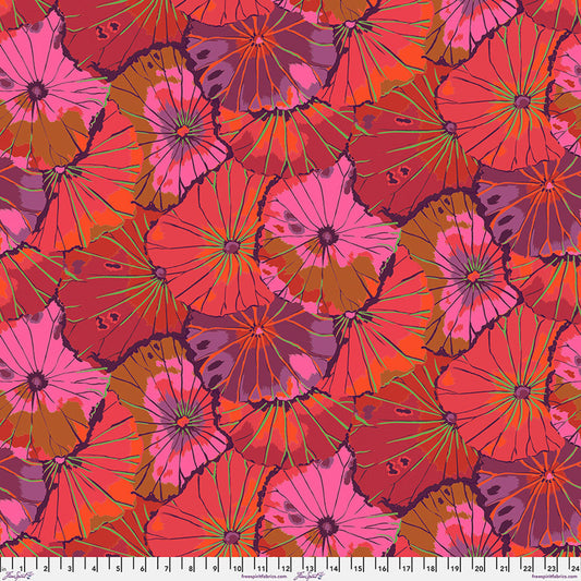 Lotus Leaf WINE Kaffe Fassett Collective FABRIC