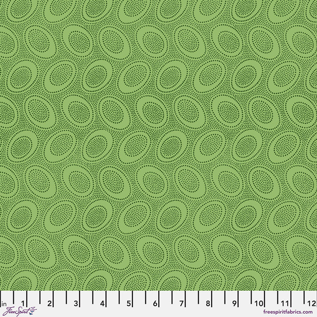 Aboriginal Dot LEAF Green Kaffe Fassett Collective FABRIC