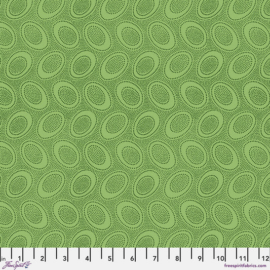 Aboriginal Dot LEAF Green Kaffe Fassett Collective FABRIC