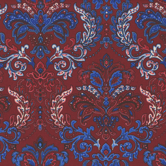 3197W-88 Liberty Hill Damask 108 in Quilt Backing RED by Color Principle for Henry Glass Fabric (Copy)