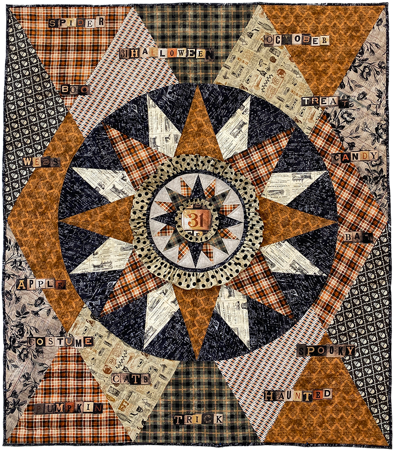 RR219 Harlequin Halloween Fat Robin Quilt Pattern