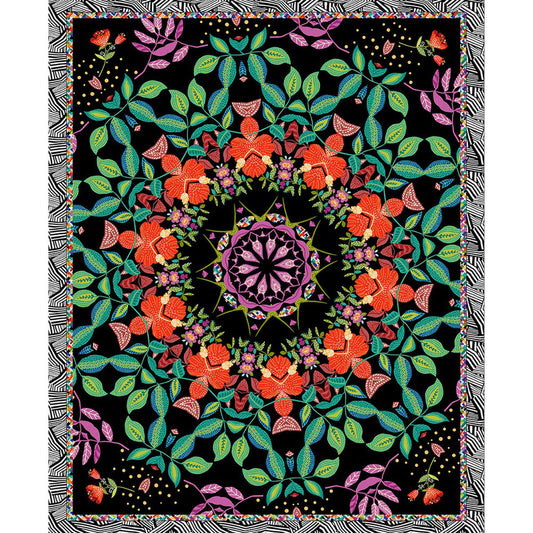 7377P-99 HOTHOUSE MAGIC Mandala Panel by Chelsea DesignWorks for Studio E Fabric