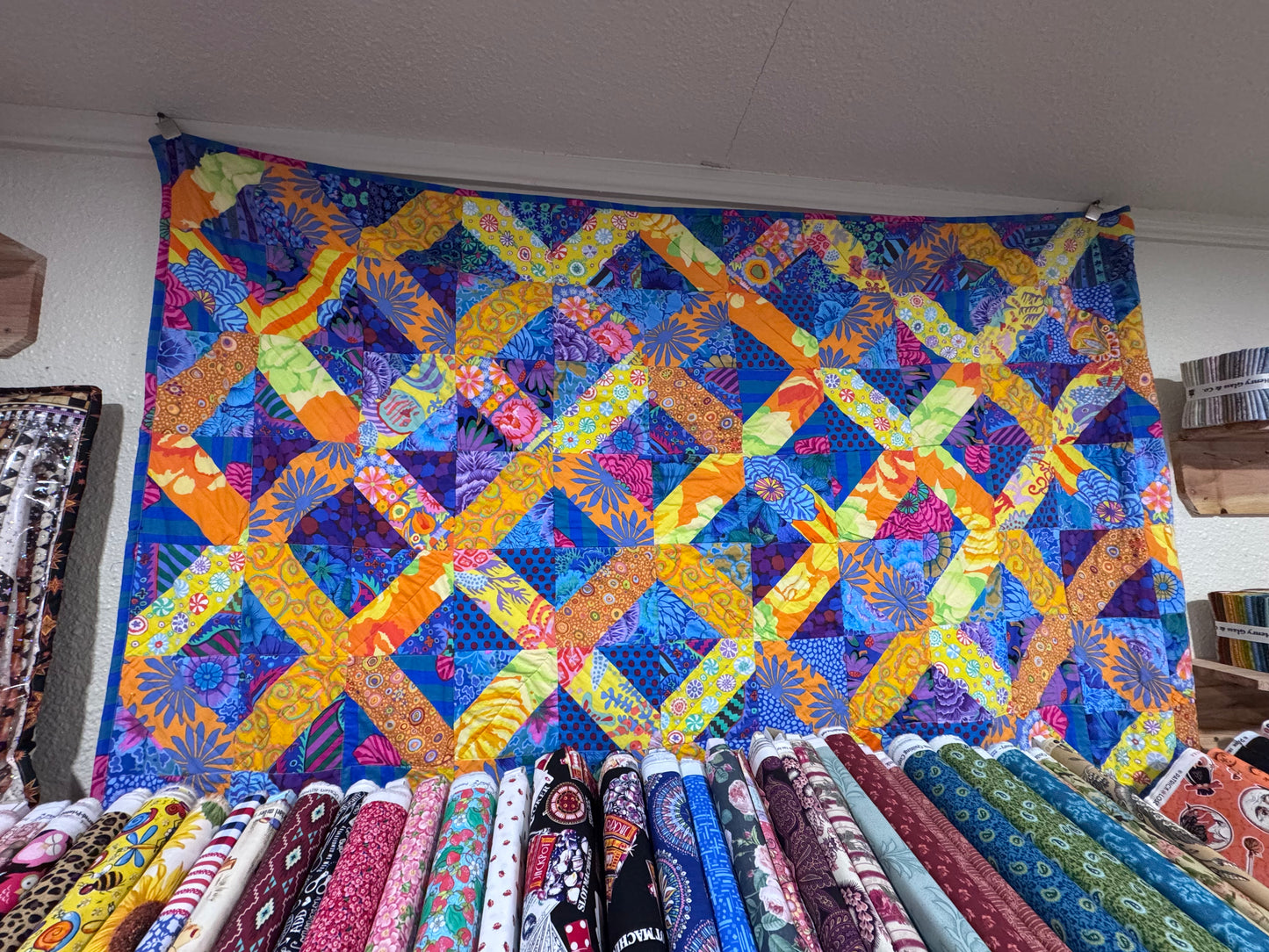 Kaffe Fassett Eclectic Blue Quilt Kit