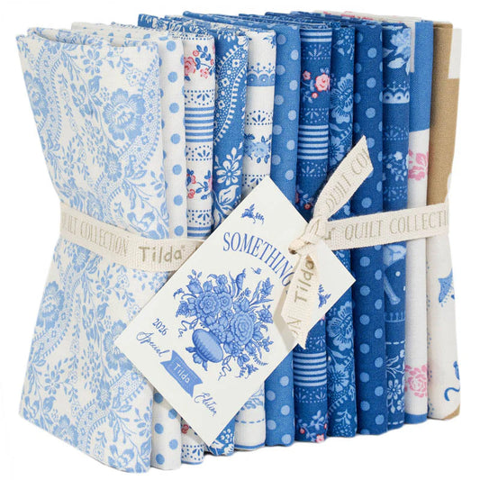 TIL300264 Tilda Something Blue FQB 12 Piece Fat Quarter Bundle Blenders