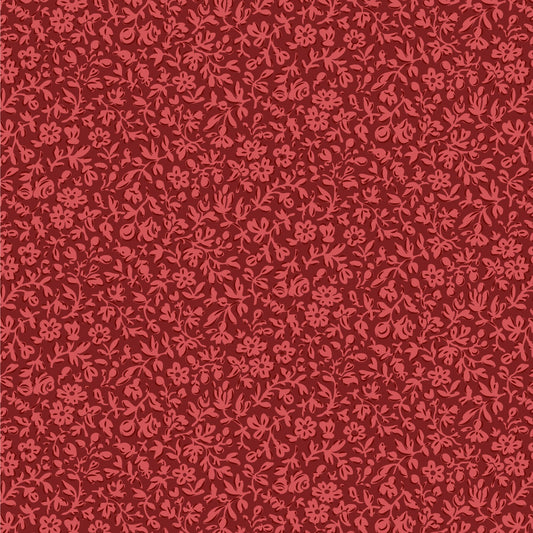 Tilda Merry Little Christmas BLENDER Burgundy Fabric in Noel RED