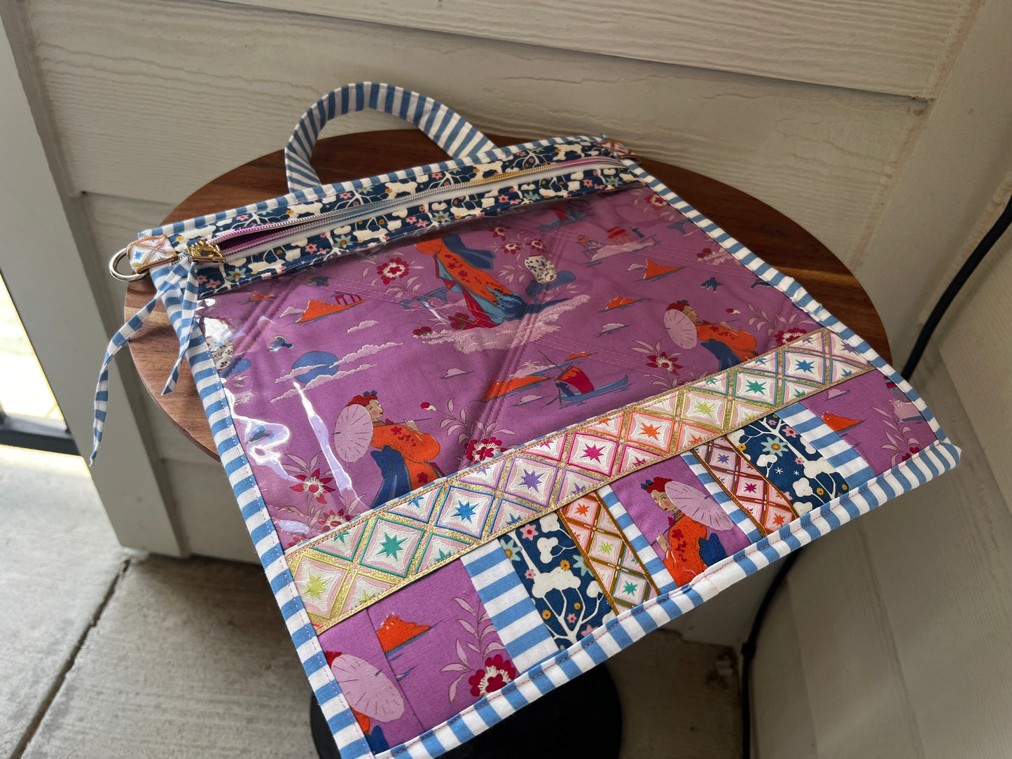 Large Project Bag Tilda Violet Bloomsville