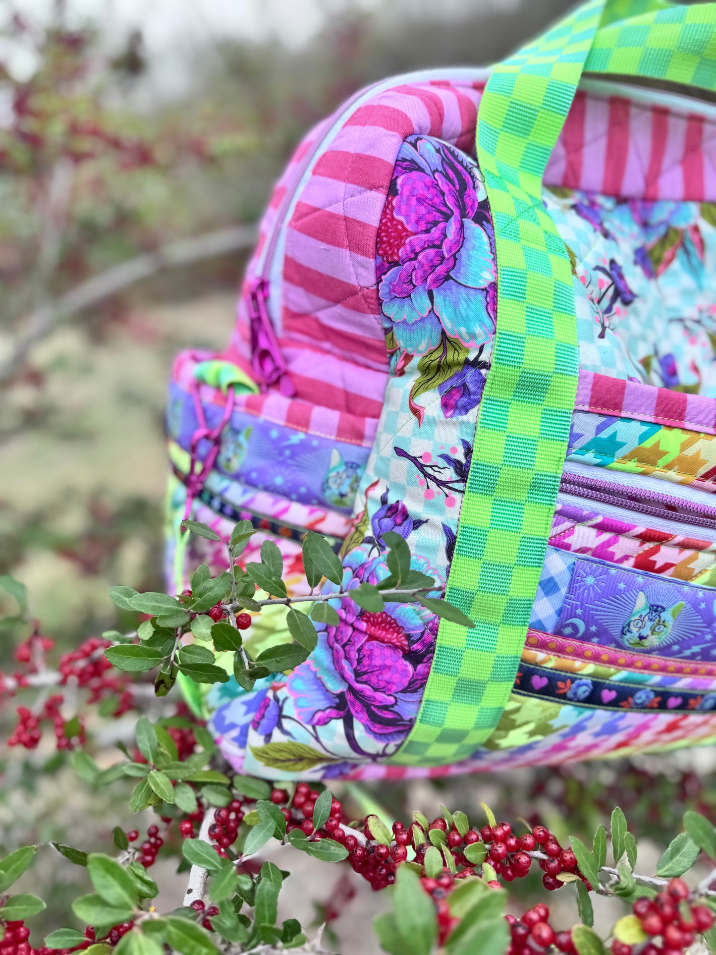 Travel Bag with Trolley Sleeve Custom Made to Order