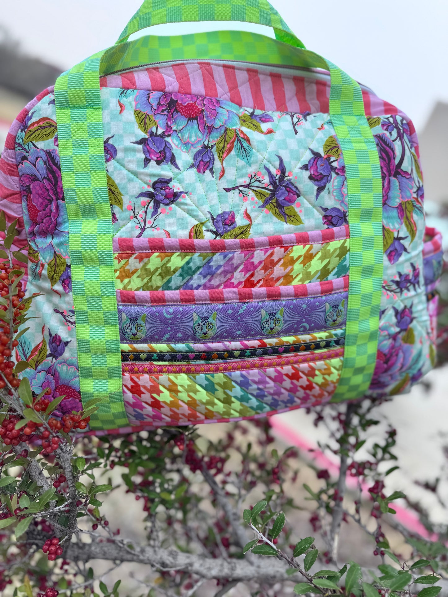 Travel Bag with Trolley Sleeve Custom Made to Order