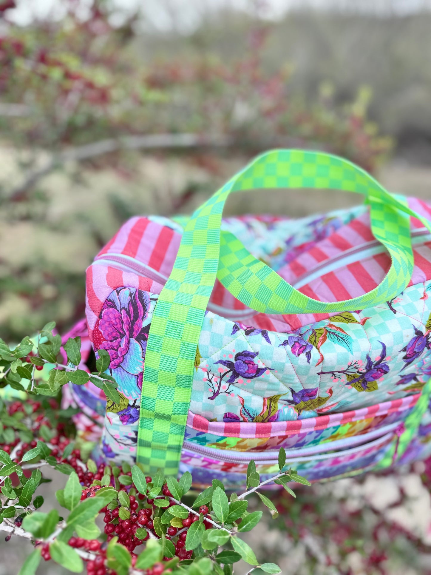 Travel Bag with Trolley Sleeve Custom Made to Order