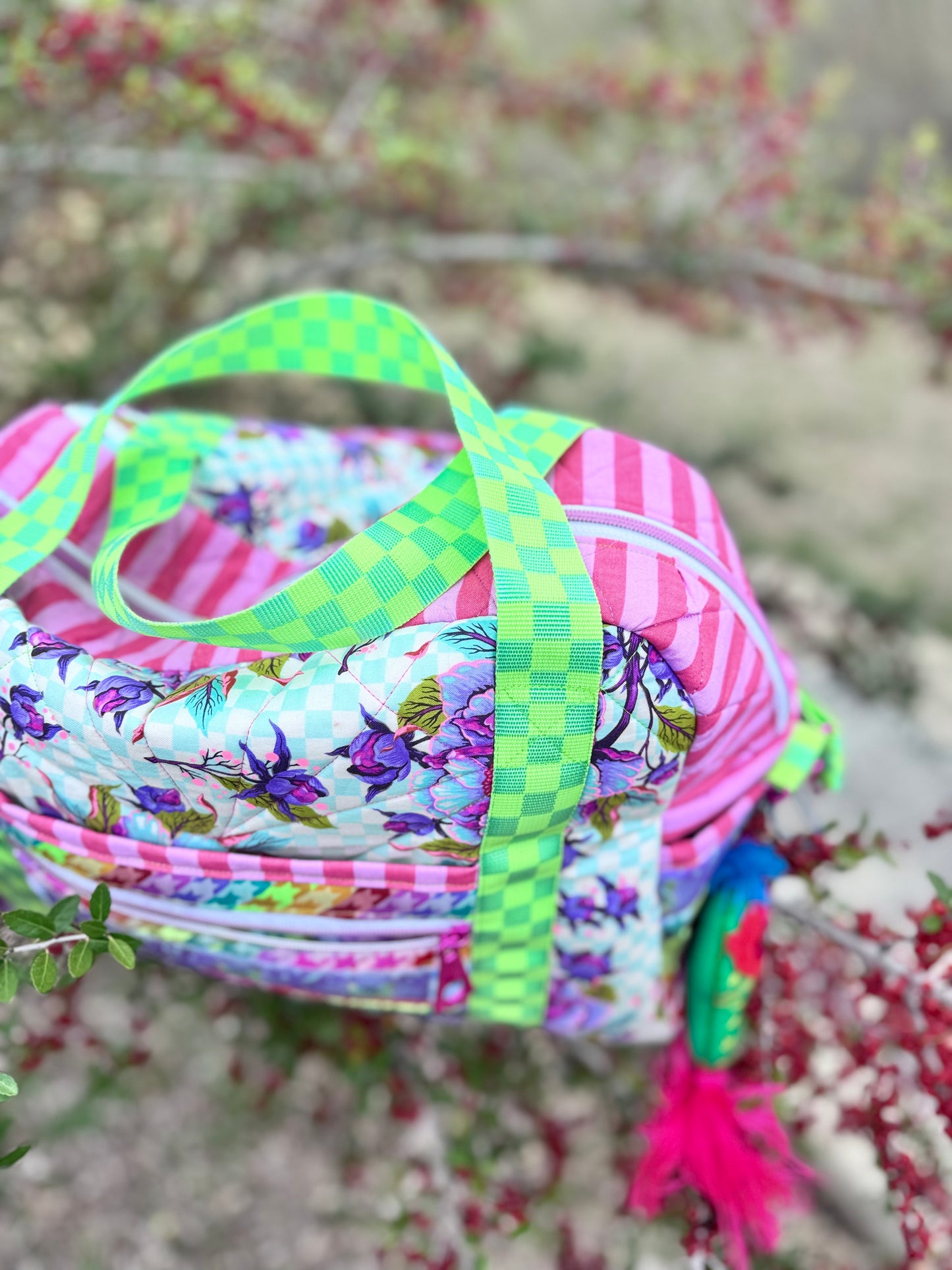 Travel Bag with Trolley Sleeve Custom Made to Order