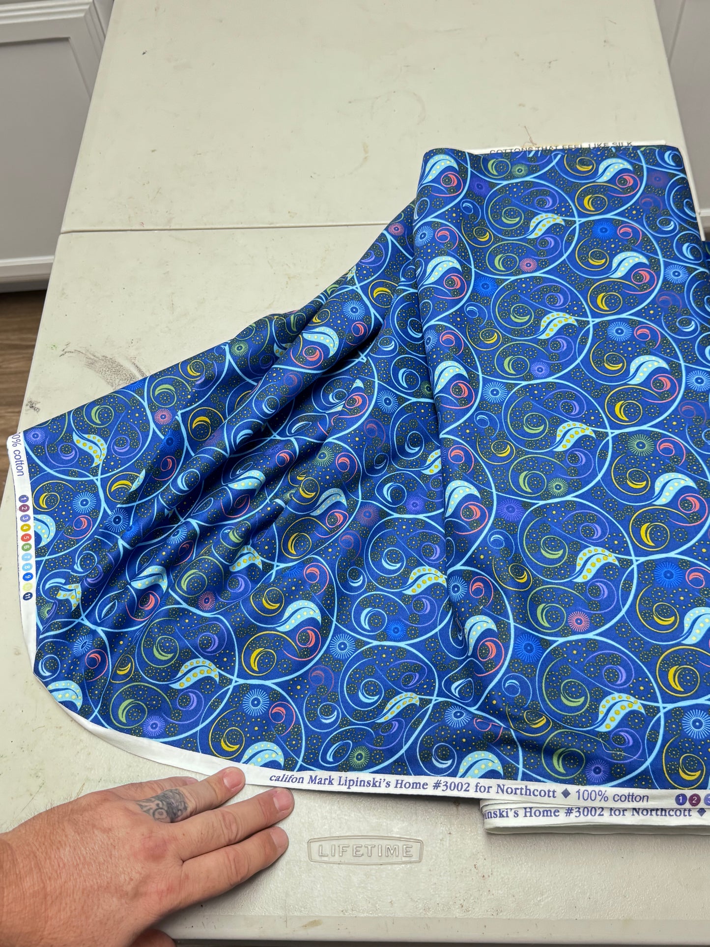 Northcott by califon Mark Lipinski's Home #3002 Blue Fabric
