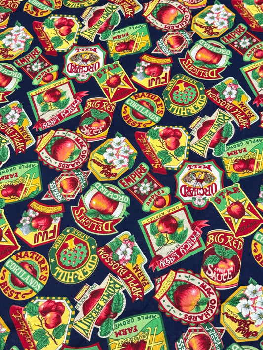 Apple CIDER Novelty Fabric a VIP Cranston Fabric