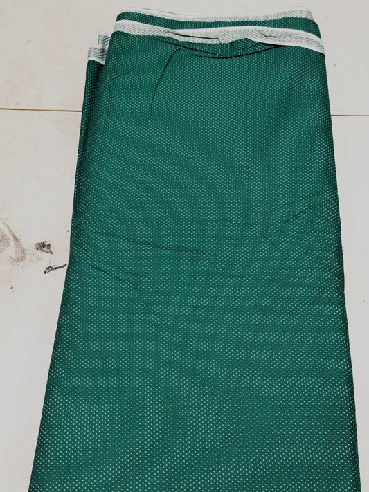 Unmarked Dark Green with White Polka Dot