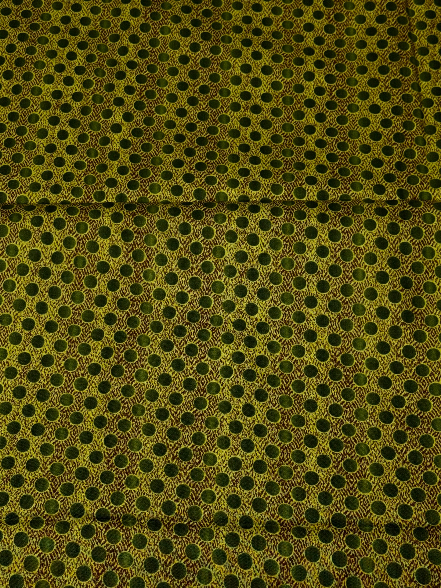 Northcott Dark Green Dot on Lime Fabric