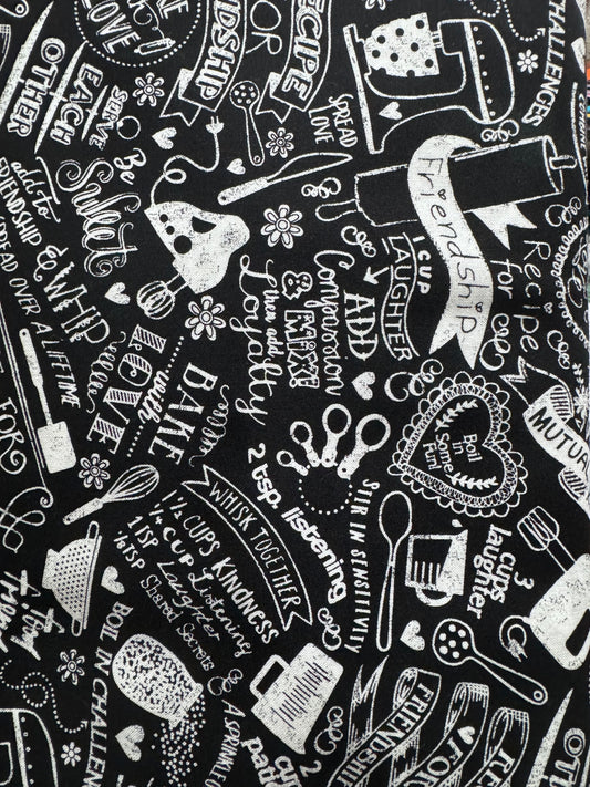 Timeless Treasures C3417 Black by the HALF YARD