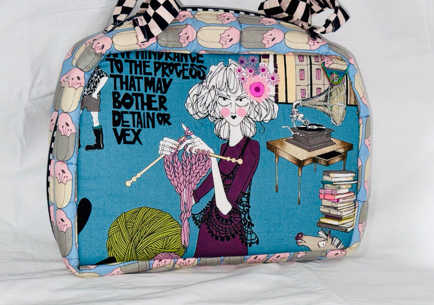 GHASTLY CROCHET KNITTING BAG