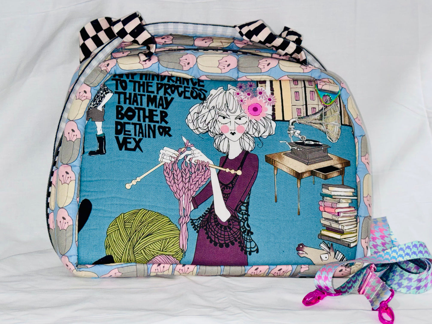 GHASTLY CROCHET KNITTING BAG