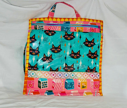 Medium project bag RUBY STAR KITTY